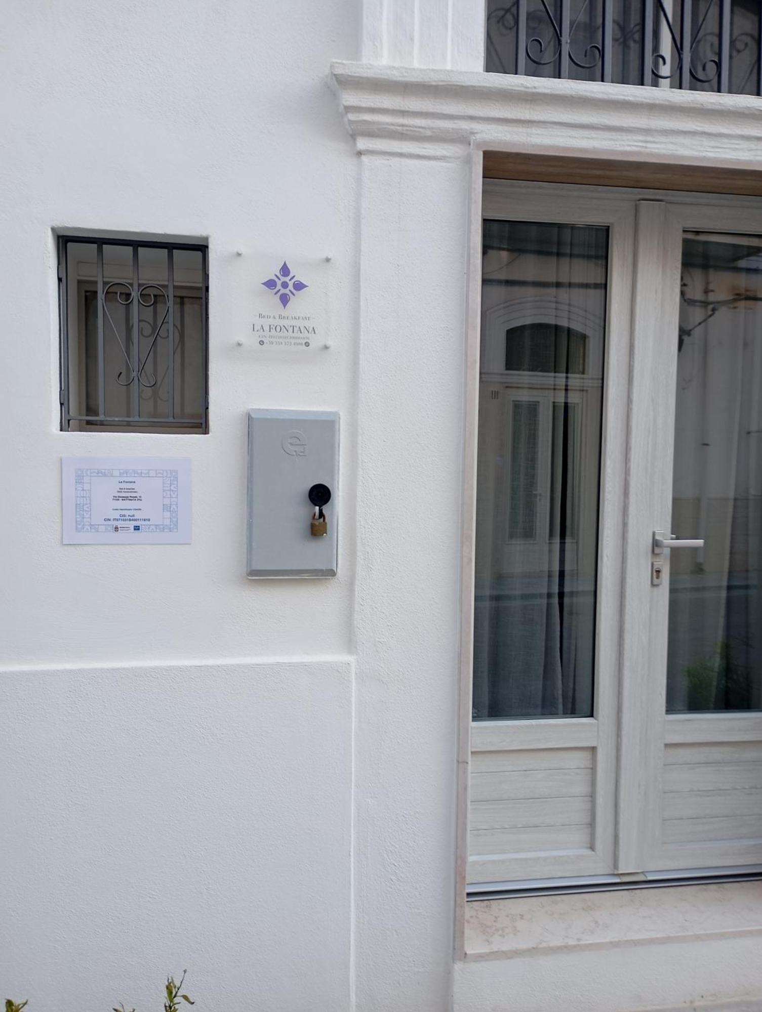 B&B La Fontana Маттината Экстерьер фото